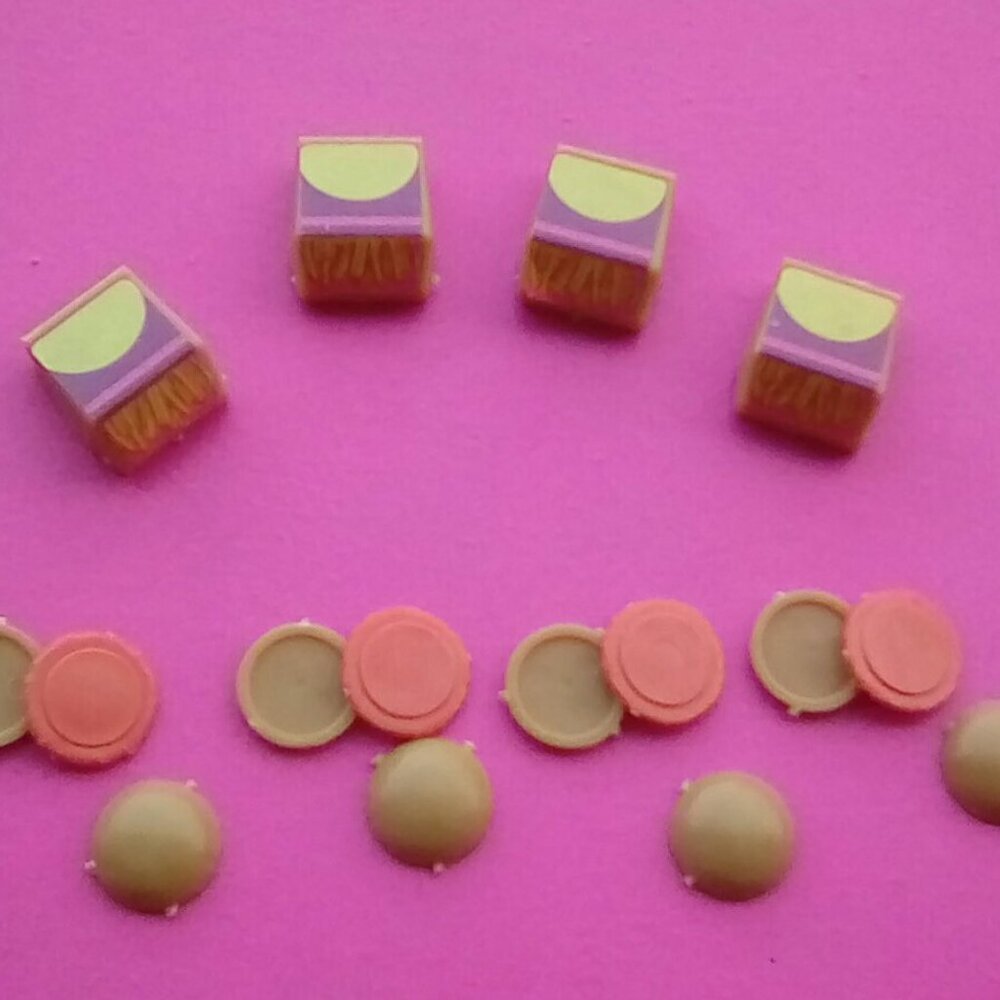 Barbie doll food hamburger & french fries fast food